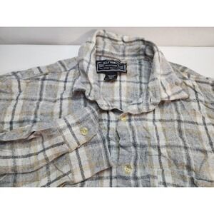 National Outfitters Mens Plaid Long Sleeve Button‎ Down Shirt XL Cotton Casual